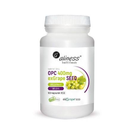 Aliness OPC ExGrapeSeeds 400mg VEGE 100 kaps.