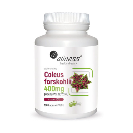 Aliness Coleus Forskohlii 10% 400mg (Pokrzywa Indyjska) VEGE