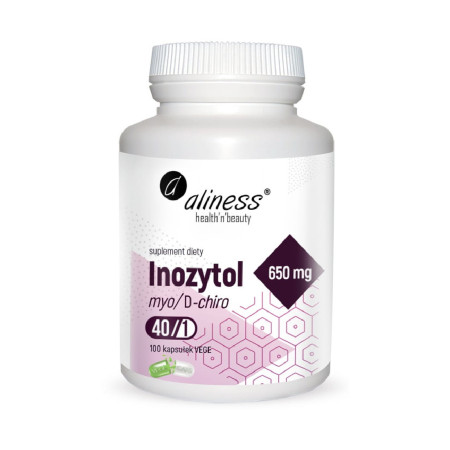 Aliness Inozytol myo/D-chiro, 40/1, 650mg VEGE 100 kaps.