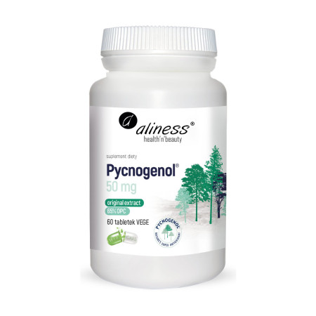 Aliness Pycnogenol Extract 65% 50mg VEGE 60 tabl.