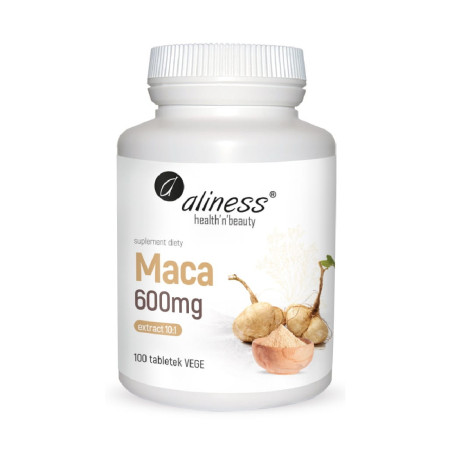 Aliness Maca Ekstrakt 10:1 600mg VEGE 100 tabl.