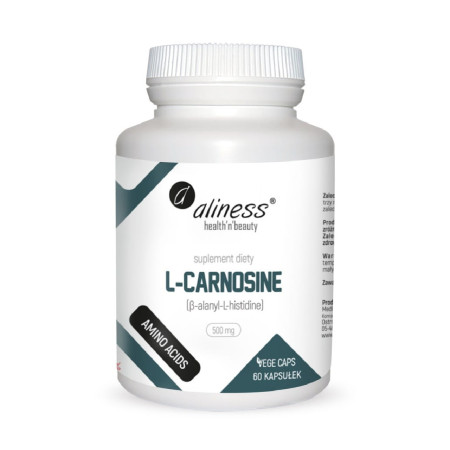 Aliness L-Carnosine 500mg VEGE 60 kaps.