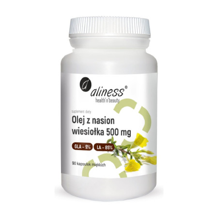 Aliness Olej z Nasion Wiesiołka 9% / 85% 500mg 90 softgels