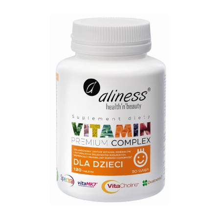 Aliness Premium Vitamin Complex dla Dzieci 120 tabl. do ssania