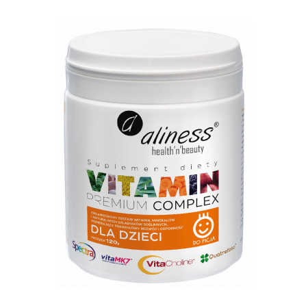 Aliness Premium Vitamin Complex dla Dzieci, Proszek 120g