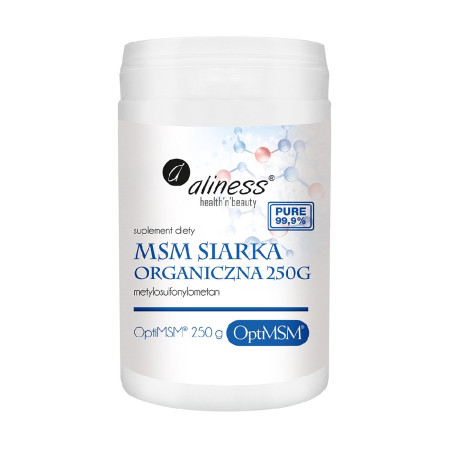 Aliness OptiMSM Siarka Organiczna PLUS 250g