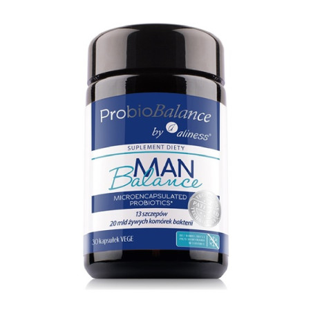 Aliness ProbioBALANCE, Man Balance 20 mld. VEGE 30 kaps.