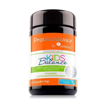 Aliness ProbioBALANCE, KIDS Balance 5 mld. VEGE 30 kaps.