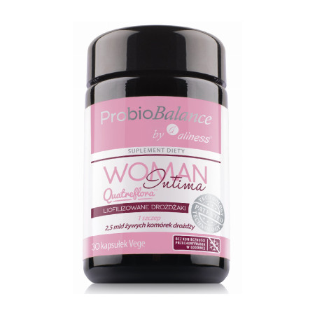 Aliness ProbioBALANCE, Woman Intima Quatreflora 2,5 mld VEGE 30