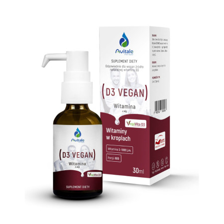 Avitale Naturalna Witamina D3 VEGAN 1000j.m. 30ml