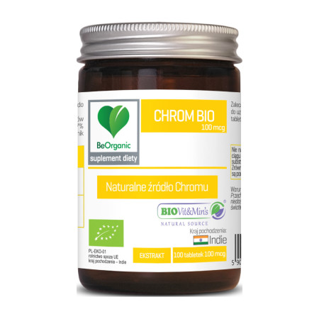 BeOrganic Chrom BIO 100µg 100 tabl.