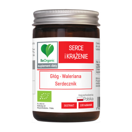 BeOrganic Serce i Krążenie BIO 500mg 100 tabl.