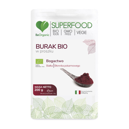 BeOrganic Burak BIO w Proszku 200g