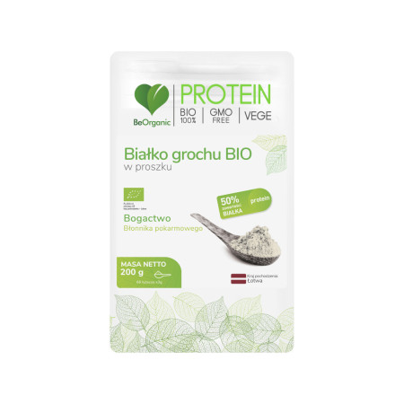 Białko Grochu BIO w Proszku 50% Białka 200g