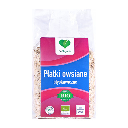 BeOrganic Płatki Owsiane Błyskawiczne EKO 300g