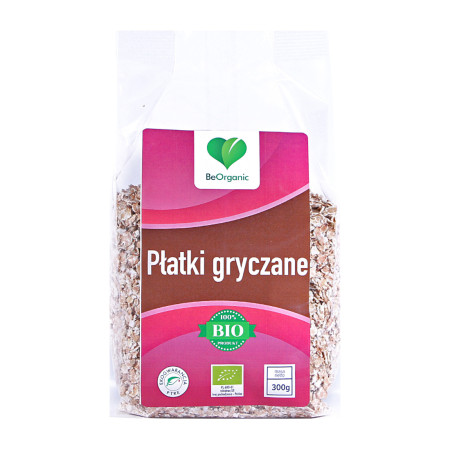 BeOrganic Płatki Gryczane EKO 300g