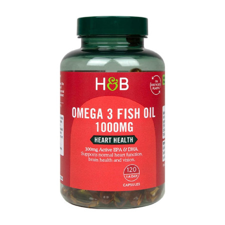 Holland & Barrett Omega 3 Fish Oil 1000mg 120 softgels