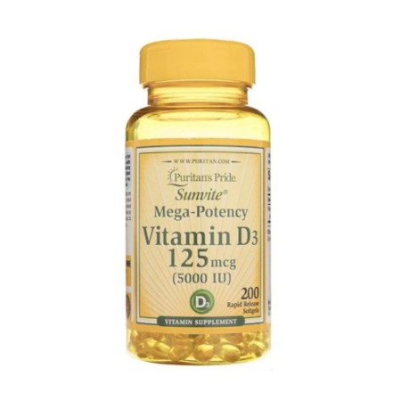 Puritan's Pride Vitamin D3 5000IU 200 softgels