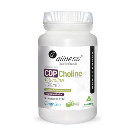 Aliness CDP Choline (Citicoline) 250mg VEGE 60 kaps.