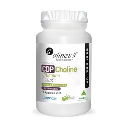 Aliness CDP Choline (Citicoline) 250mg VEGE 60 kaps.