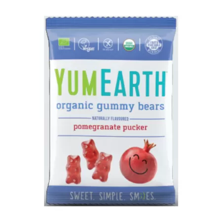 YumEarth Żelki Miśki Owoc Granatu EKO (Gummy Bears) 50g