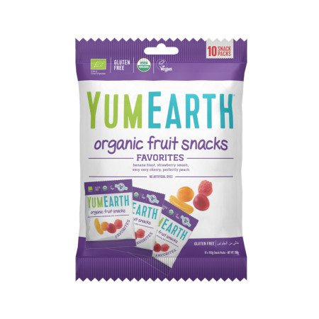 YumEarth Żelki Bez Żelatyny EKO (Fruit Snacks) 10 x 19,8g