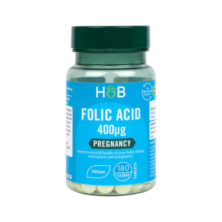 Holland & Barrett Folic Acid 400mcg 180 tabl.