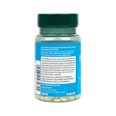 Holland & Barrett Folic Acid 400mcg 180 tabl.