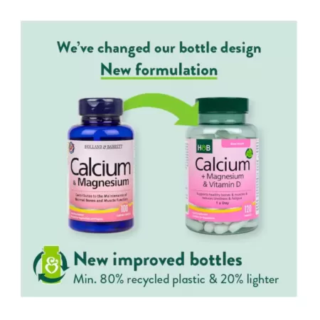 Holland & Barrett Calcium + Magnesium & Vitamin D 120 tabl.