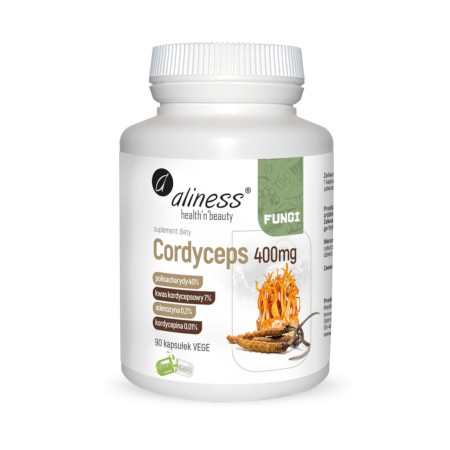 Aliness Cordyceps 40/7/0,2/0,01 400mg 90 vege kaps.