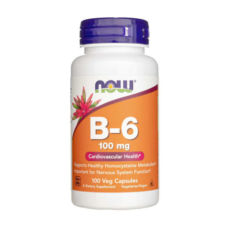 Now Witamina B-6 100mg 100 vege kaps.