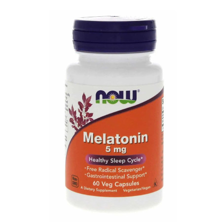 Now Melatonin 5mg 60 vege kaps.