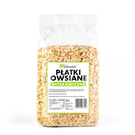 Intenson Płatki Owsiane Błyskawiczne 500g