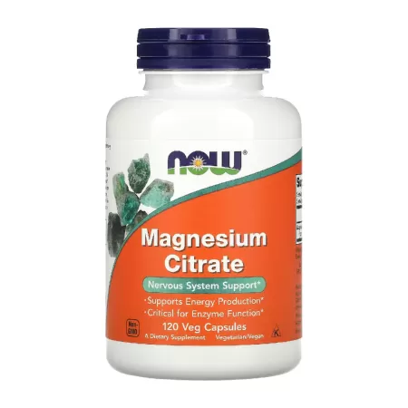 Now Magnesium Citrate 120 vege kaps.