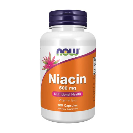 Now Niacin 500mg 100 vege kaps.