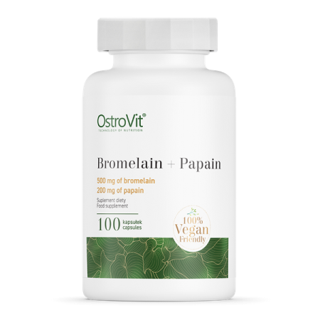 OstroVit Bromelaina + Papaina 100 kapsułek