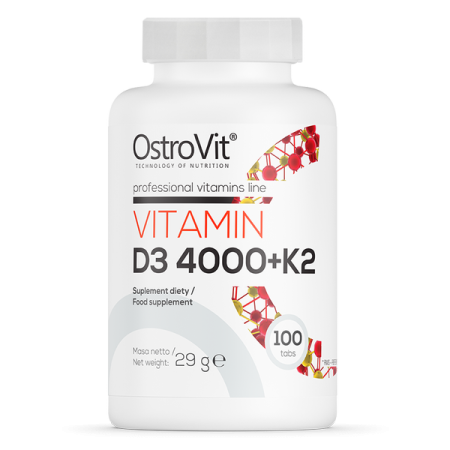 OstroVit Witamina D3 4000 + K2 100 tabletek