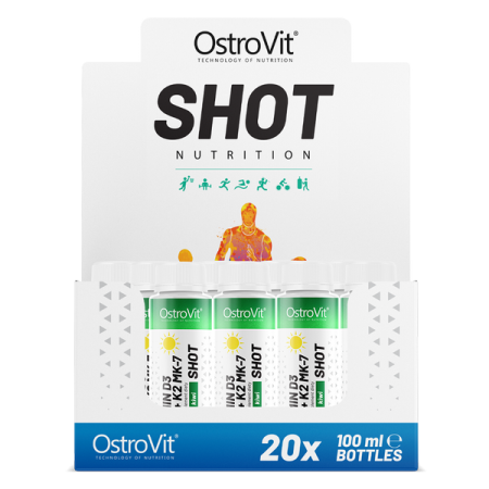 OstroVit Witamina D3 4000 + K2 MK-7 Shot 20 x 100 ml