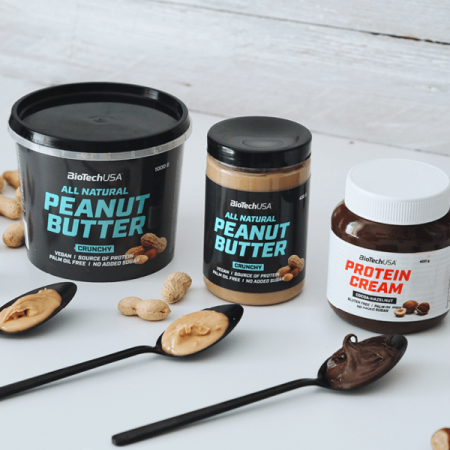 BioTech Peanut Butter 400 g - Crunchy