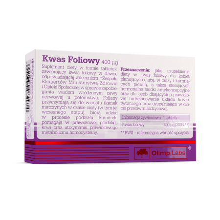 Olimp Kwas Foliowy 400 µg 60 kaps.