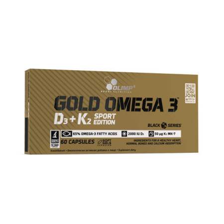 Olimp Gold Omega 3™ D3+K2 Sport Edition 60 kaps.